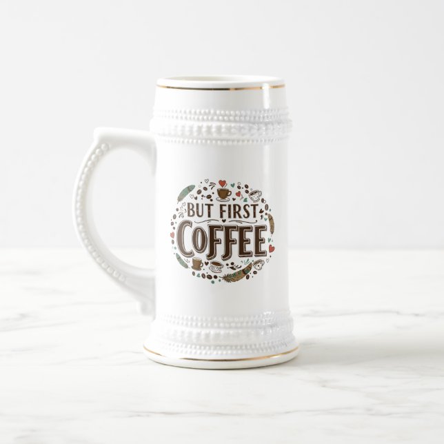 Funny Stein Mug for Coffee Lovers  (Left)