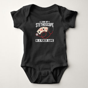 Funny Stethoscope Joke Nurse Doctor Hospital Humou Baby Bodysuit