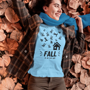 Funny Stick Figure People Fall is in the Air T-Shirt