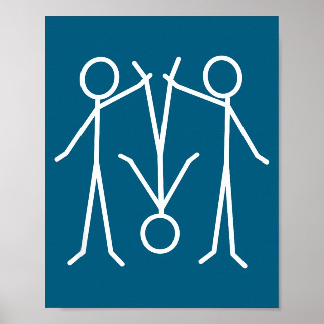 Funny Stick Figure  Poster (Front)