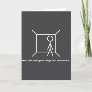 Funny Stick Figure Pun Novelty Sarcastic Cool Dad Card