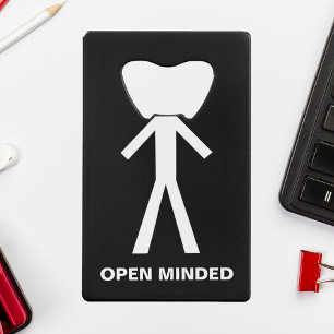 Funny Stick Man Credit Card Bottle Opener