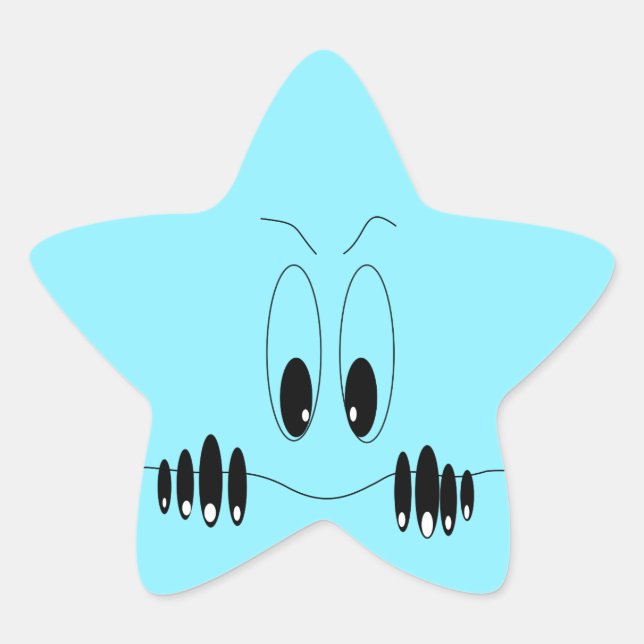 Funny Sticker with Curious Eyes - Customizable (Front)