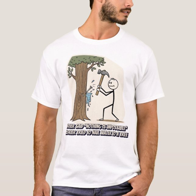 Funny stickman slogan T-Shirt (Front)