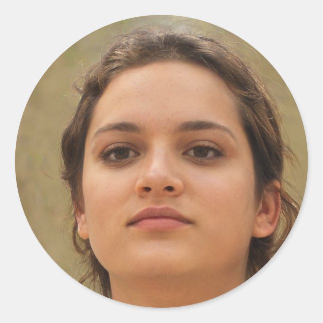 funny sticter classic round sticker (Front)