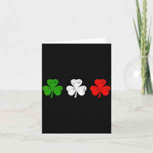Funny Still Italian Shamrocks St Patricks Day Men  Card