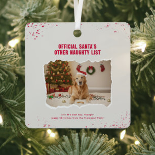 Funny Still The Best Boy Dog Photo Christmas Metal Ornament