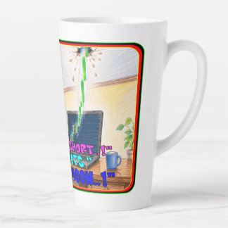 Funny Stock Trader Short Squeeze Panic Drawing Latte Mug