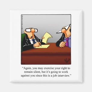 Funny Stocking Stuffer Business Humour Magnet