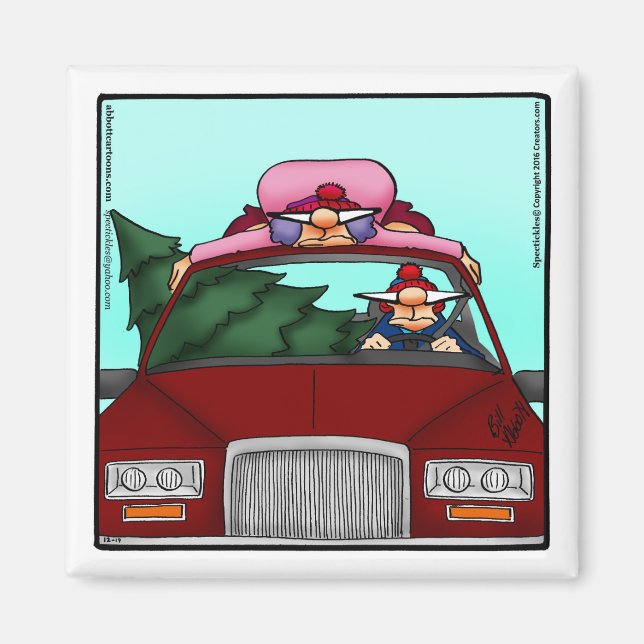 Funny Stocking Stuffer Christmas Humour Magnet (Front)