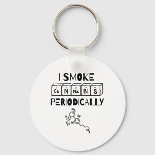 Funny Stoner Day Periodic Table Science Thc  Keychain