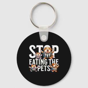 Funny Stop Eating The Dogs And Cats Springfield Pe Keychain