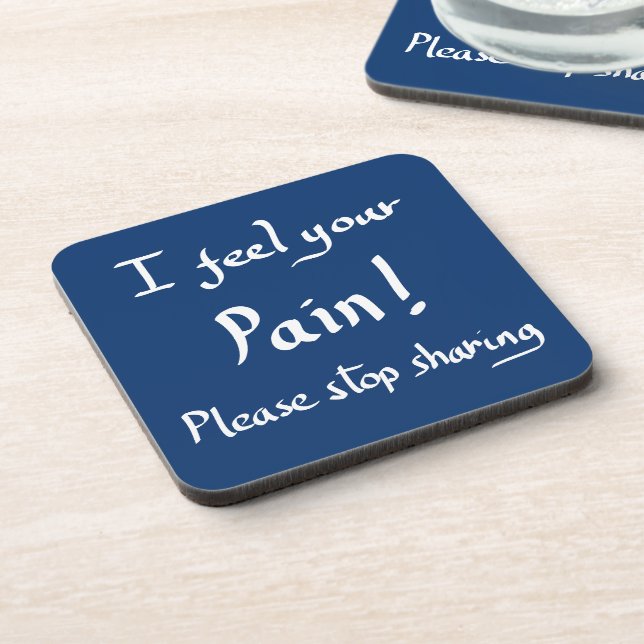 Funny stop quote coaster (Left Side)