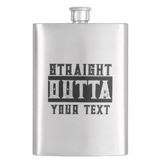 Funny 'Straight Outta Your Text' Hip Flask