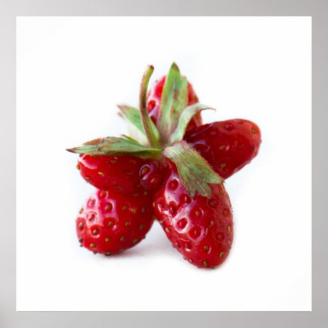 Funny strawberry poster (Front)