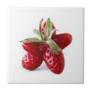 Funny strawberry tile