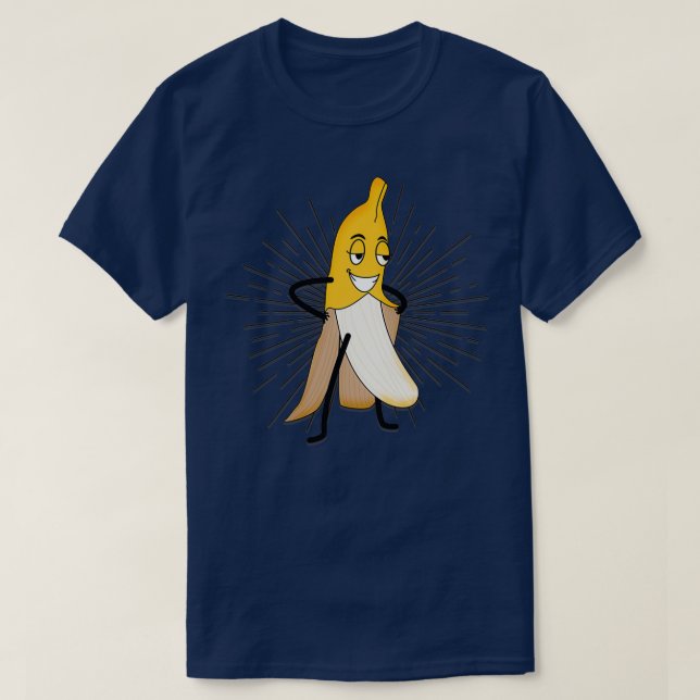 Funny striptease banana bachelor gift T-Shirt (Design Front)