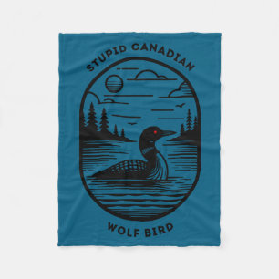 Funny Stud Canadian Wolf Bird Hockey Romance Lgbt Fleece Blanket