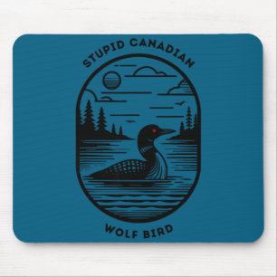 Funny Stud Canadian Wolf Bird Hockey Romance Lgbt  Mouse Pad