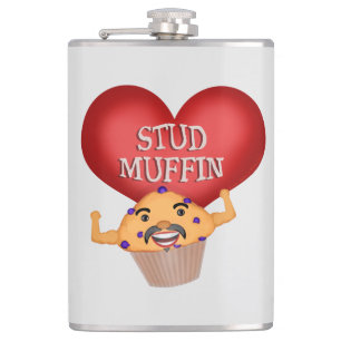 Funny Stud Muffin Hip Flask