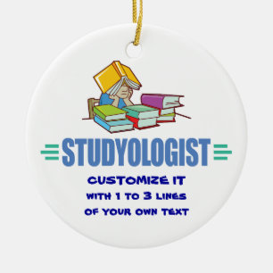 Funny Student Ceramic Ornament