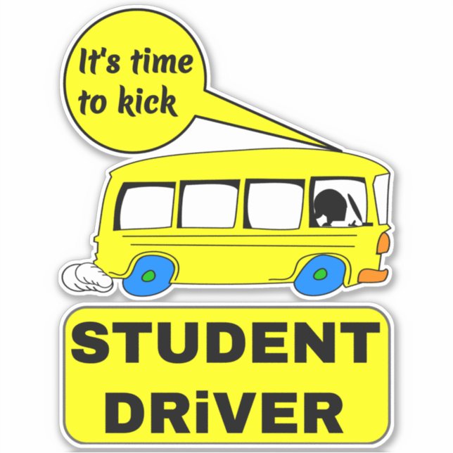 Funny Student Driver - Rookie Driver Bus & Car (Front)