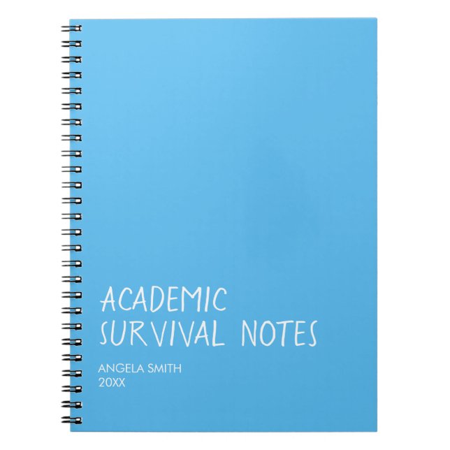 Funny Student Notebook, Study Humour Journal, Back Notebook (Front)