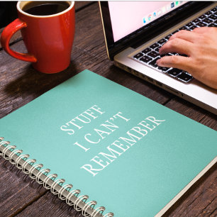 Funny Stuff I Can't Remember Notebook