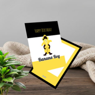 Funny stylish banana holiday card