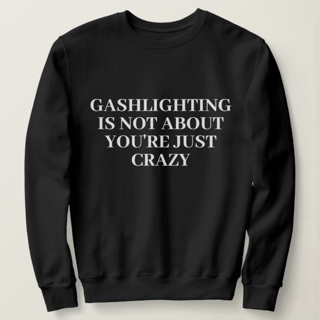 Funny Stylish Cute Custom Minimal Monogram Black  Sweatshirt (Design Front)