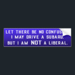 Funny Subaru - Bumper Sticker<br><div class="desc">My name is Corinne Danzl and I’m an Alaska artist. The link to my Zazzle store is located on the navigation bar of my artist website Ink Goes Wild Alaska. This bumper sticker is part of my Zazzle store's ‘Bumper Stickers’ collection. Feel free to reach out to me through my...</div>