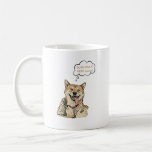 Funny "Such Silly Very Wow" Shiba Inu Doge MemeArt Coffee Mug
