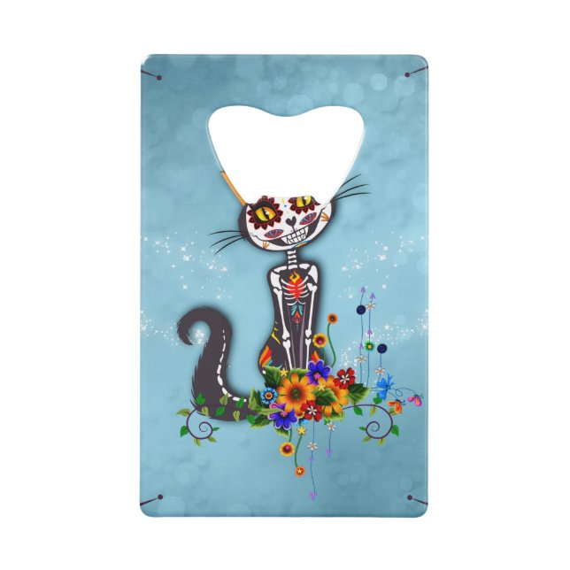 Funny sugar skeleton cat (Devant)
