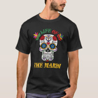 Funny Sugar Skull Mardi Gras, Purple Matching Mard