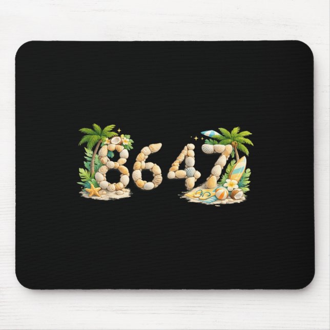Funny Summer Beach Seashells Sea Shells 1 Mouse Pad (Front)