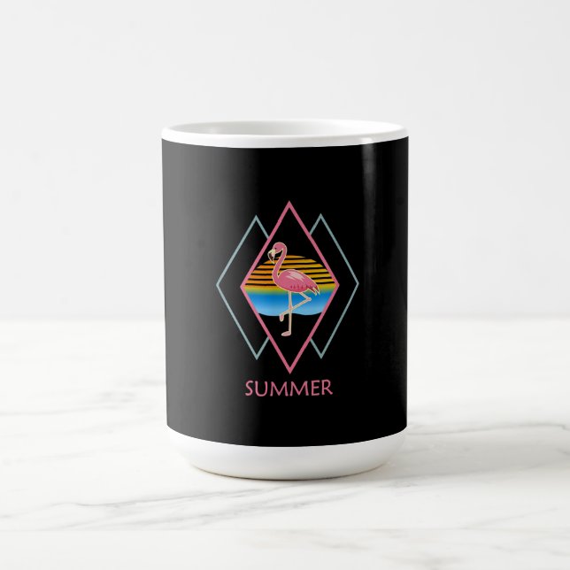 Funny Summer Flamingo | Cute Flamingo Lover Coffee Mug (Center)