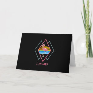 Funny Summer Flamingo Cute Flamingo Lover Holiday Card