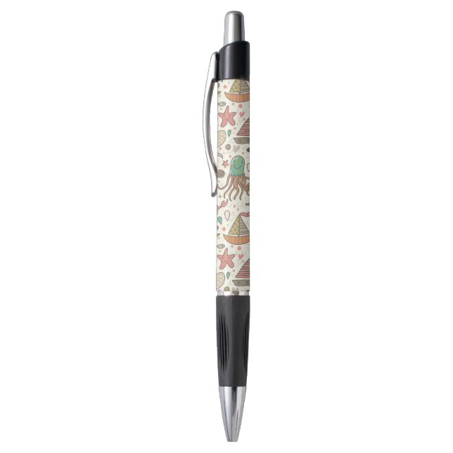 Funny Summer Pattern With Ships Pen (Top (Vertical))