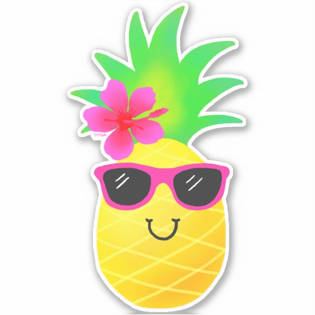 Funny Summer Tropical Pineapple (Front)