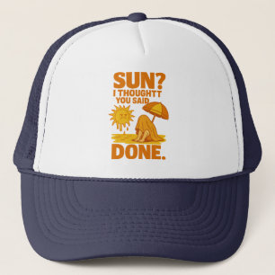 Funny Summer Trucker Hat – Introvert Summer Gang