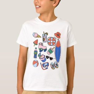 funny summer vacation beach lovers T-Shirt