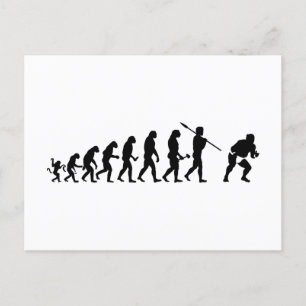 funny Sumo Evolution Postcard