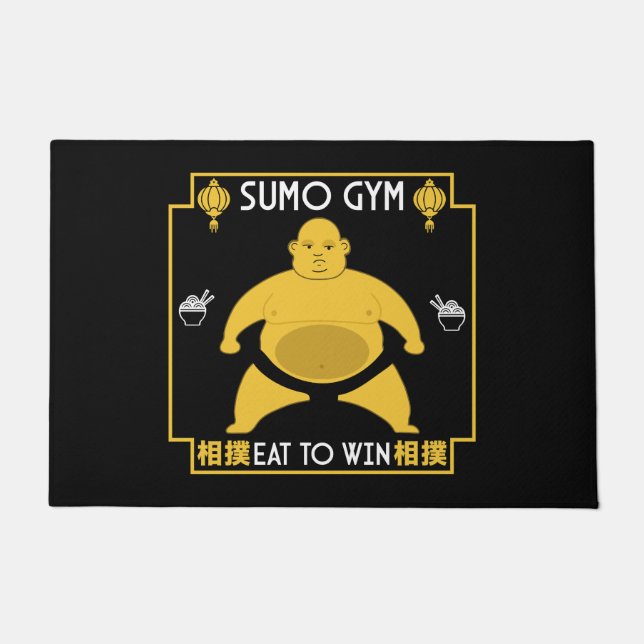 Funny Sumo Wrestler Doormat (Front)