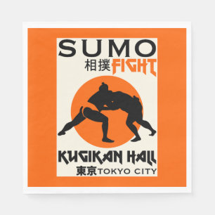 Funny Sumo Wrestler Napkin