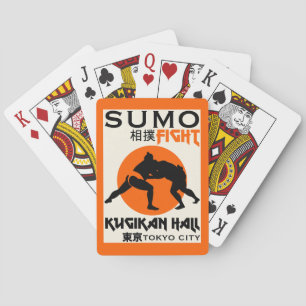 Funny Sumo Wrestler Playing Cards