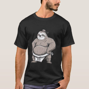 Funny Sumo Wrestling Sloth Martial Arts Funny For T-Shirt