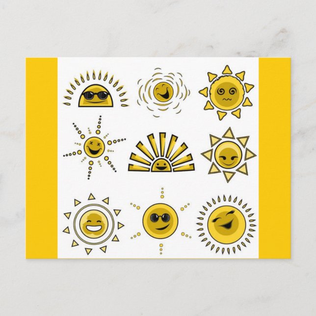 funny_sun2 postcard (Front)