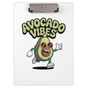 Funny Sunglasses Avocado Clipboard