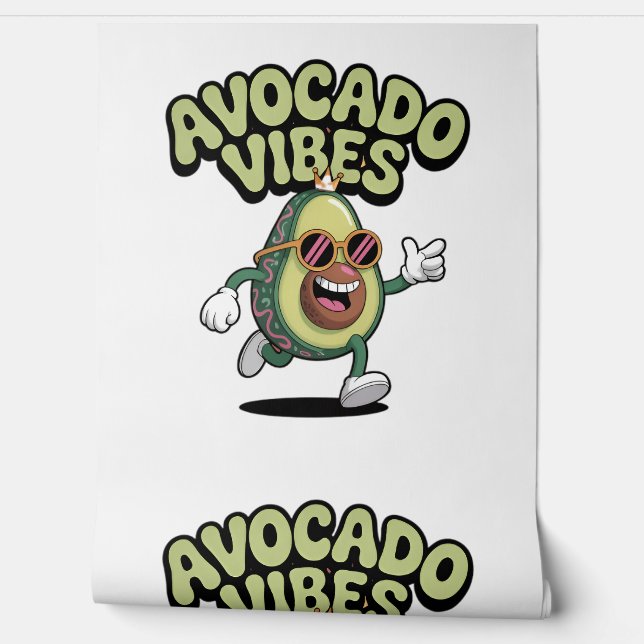 Funny Sunglasses Avocado Wallpaper (Unrolling)