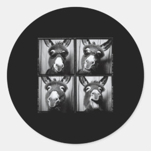 Funny Sungles  Classic Round Sticker